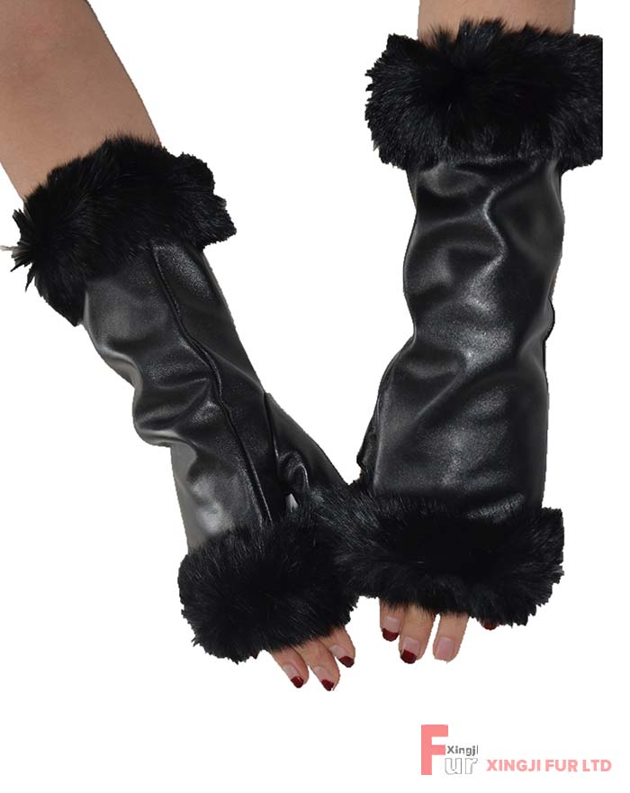 Sheepskin Glove with Rabbit Fur