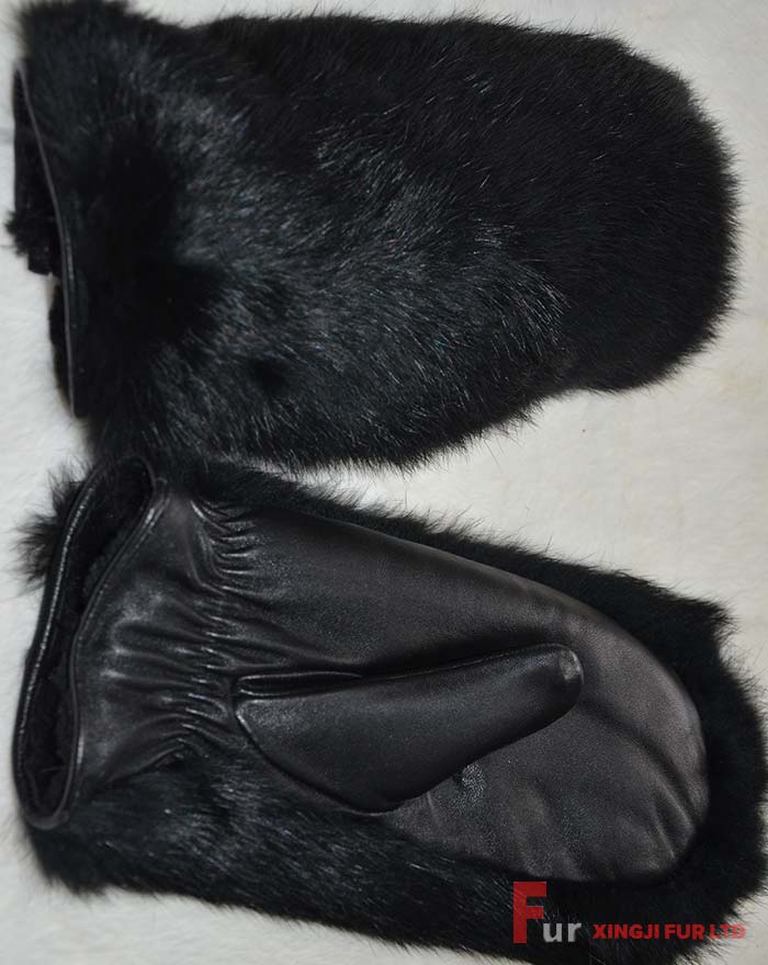 Sheepskin Glove with Rabbit Fur