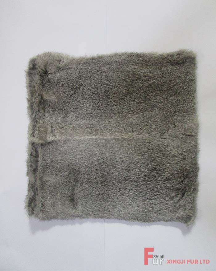 Chinchilla Rabbit Fur Cushion