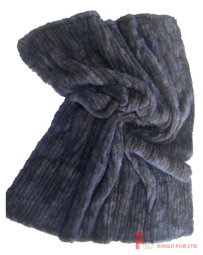 Knitted Mink Fur Blanket