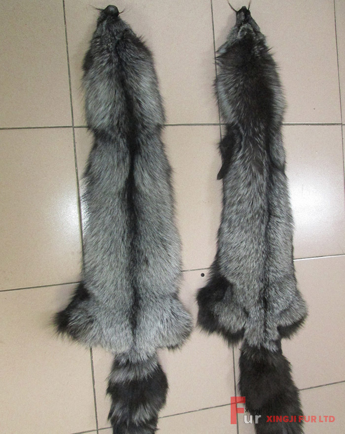 Silver Fox Fur Skin