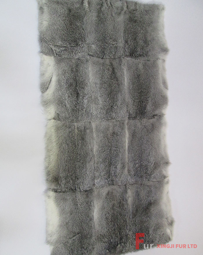 L/H Chinchilla Rabbit Fur Plate